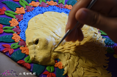 原創軟陶書皮--獅王|工藝品設計|手工藝|大當家的魔法花園 - 原創設計作品 