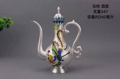 景泰藍(lán)工藝產(chǎn)品廠家景泰藍(lán)茶具酒具燒水壺系列s999
