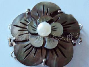 供應項飾項鏈 黑貝碟扣,三排 梅花型扣圖 0832_禮品、工藝品、飾品_世界工廠網中國產品信息庫